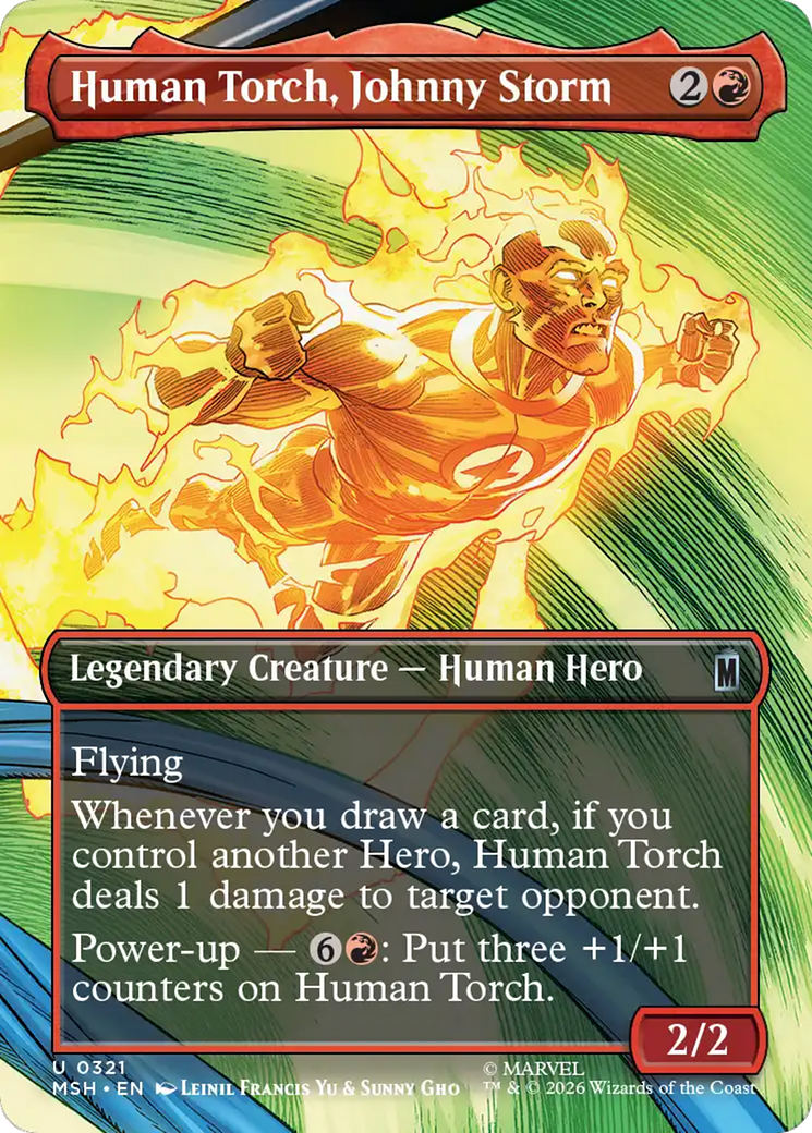 Human Torch, Johnny Storm (Borderless) [Marvel Super Heroes] | Mega City Incorporated