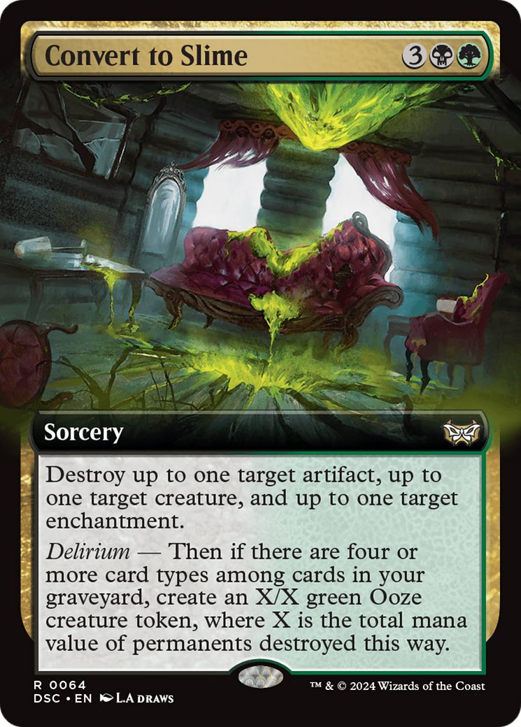 Convert to Slime (Extended Art) [Duskmourn: House of Horror Commander] | Mega City Incorporated