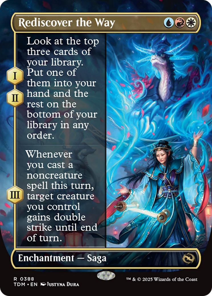 Rediscover the Way (Borderless) [Tarkir: Dragonstorm] | Mega City Incorporated