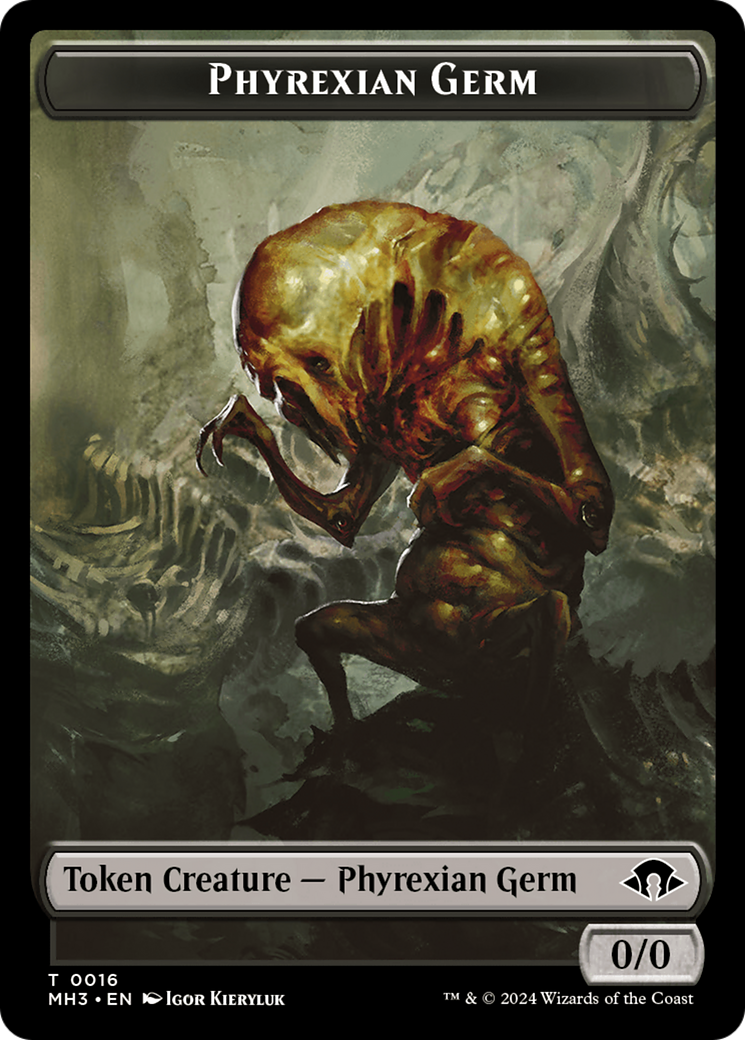 Phyrexian Germ // Spirit (0008) Double-Sided Token [Modern Horizons 3 Tokens] | Mega City Incorporated