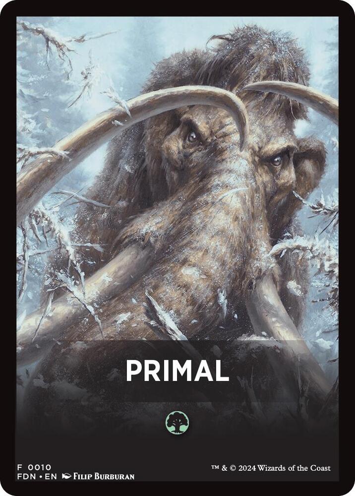 Primal Theme Card [Foundations Tokens] | Mega City Incorporated