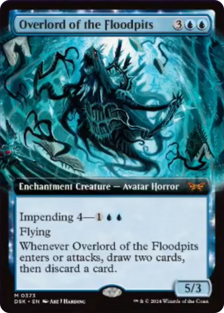 Overlord of the Floodpits (Extended Art) [Duskmourn: House of Horror] | Mega City Incorporated