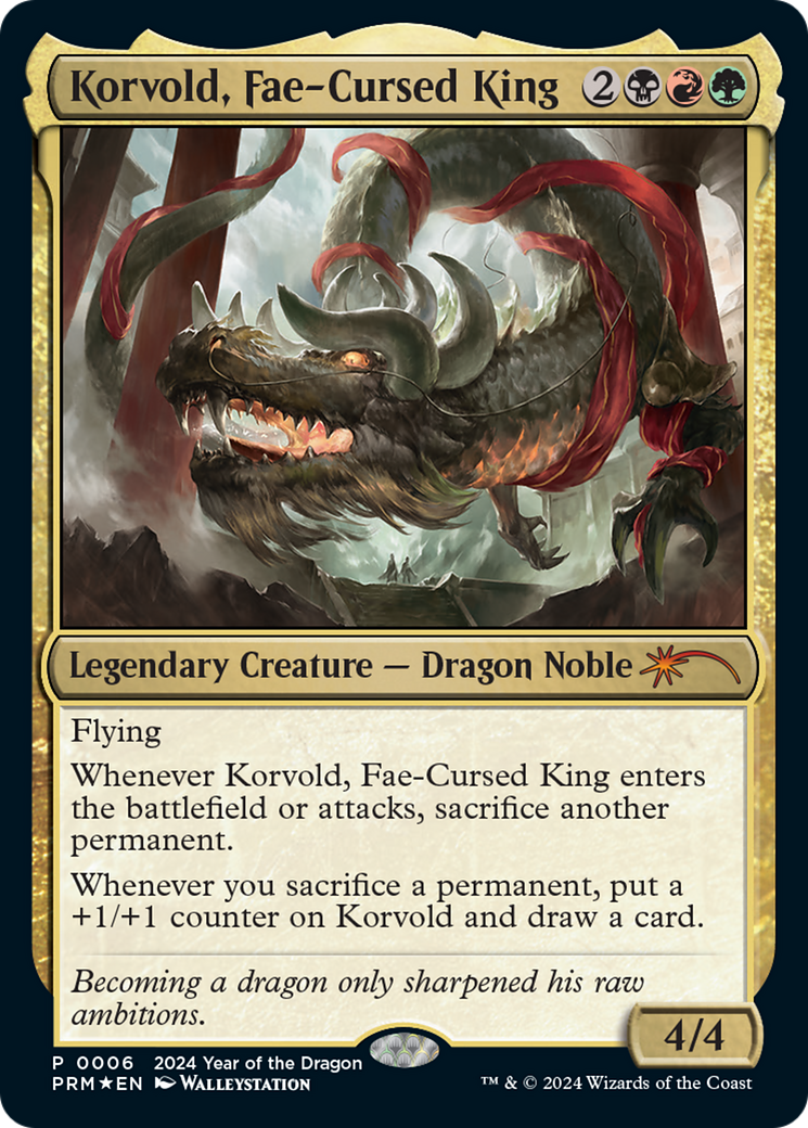 Korvold, Fae-Cursed King (Year of the Dragon 2024) [Standard Showdown Promos] | Mega City Incorporated