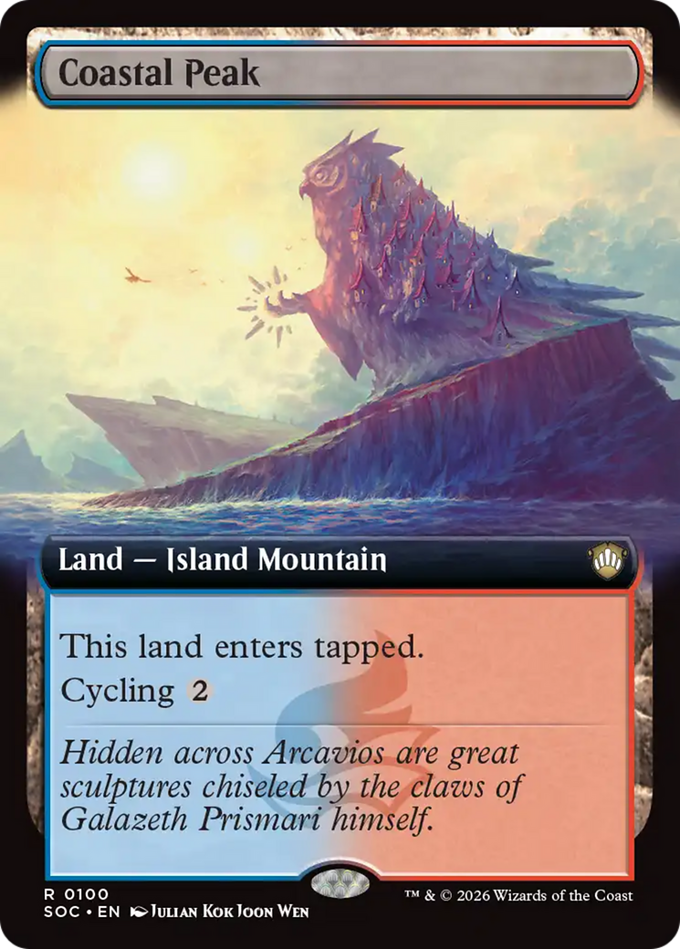 Coastal Peak (Extended Art) [Secrets of Strixhaven Commander] | Mega City Incorporated
