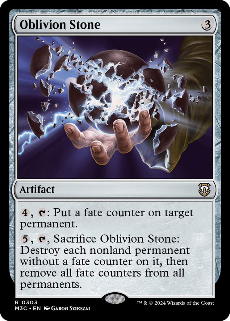 Oblivion Stone (Ripple Foil) [Modern Horizons 3 Commander] | Mega City Incorporated