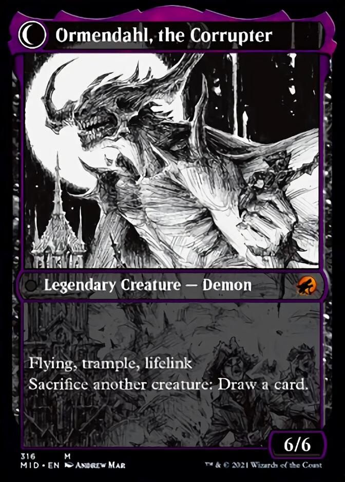 Jerren, Corrupted Bishop // Ormendahl, the Corrupted (Showcase Eternal Night) [Innistrad: Midnight Hunt] | Mega City Incorporated