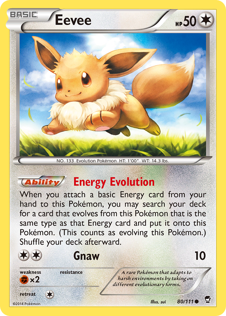 Eevee (80/111) [XY: Furious Fists] | Mega City Incorporated