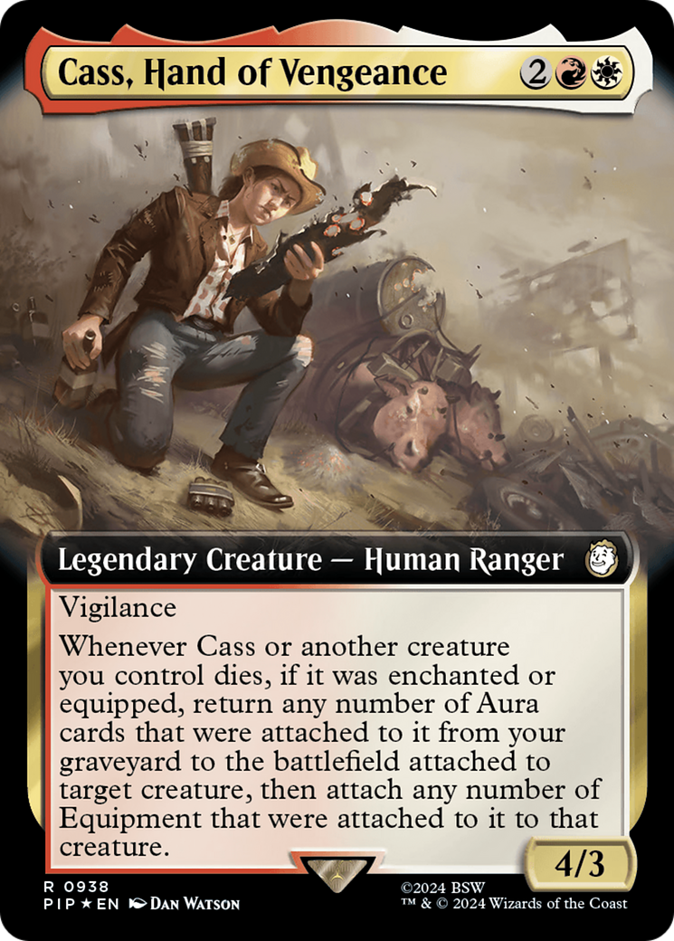 Cass, Hand of Vengeance (Extended Art) (Surge Foil) [Fallout] | Mega City Incorporated