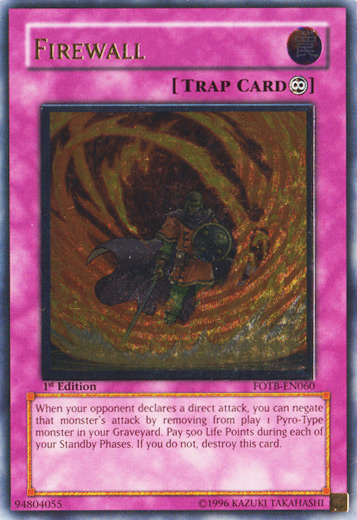 Firewall [FOTB-EN060] Ultimate Rare | Mega City Incorporated