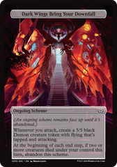 Dark Wings Bring Your Downfall (Full Art) [Duskmourn: Archenemy] | Mega City Incorporated