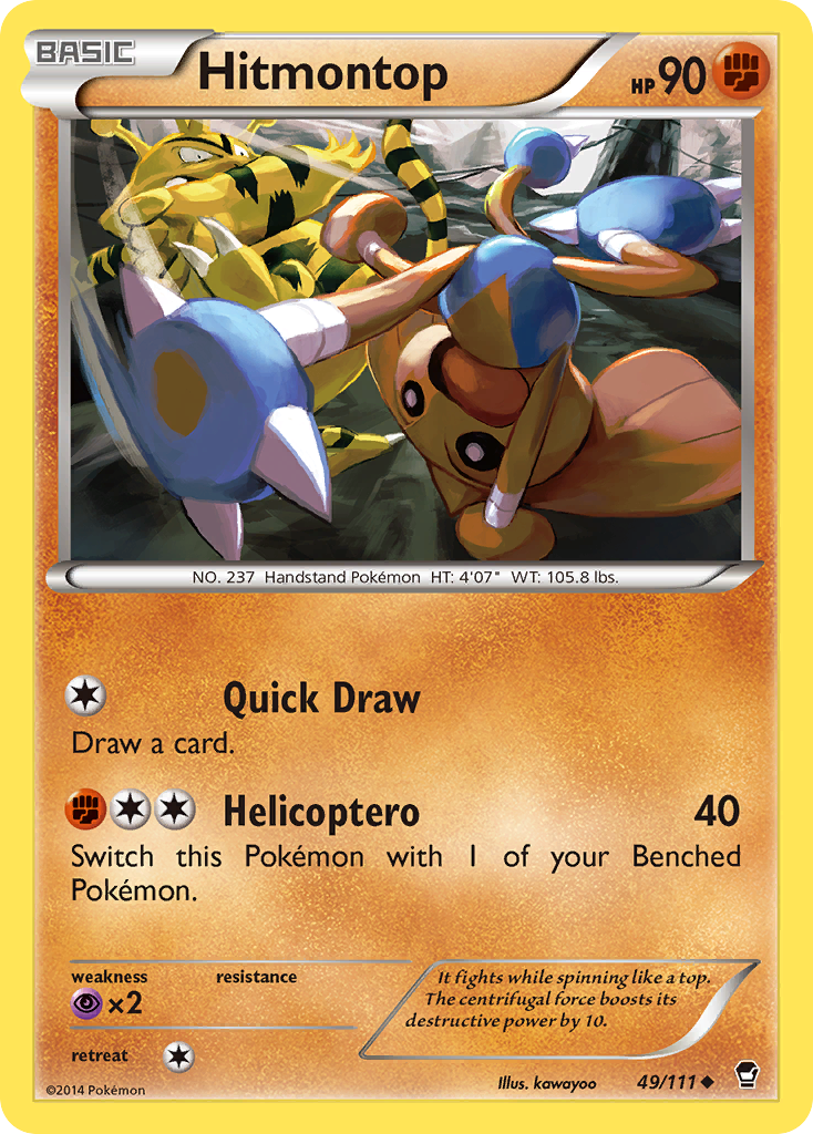 Hitmontop (49/111) [XY: Furious Fists] | Mega City Incorporated