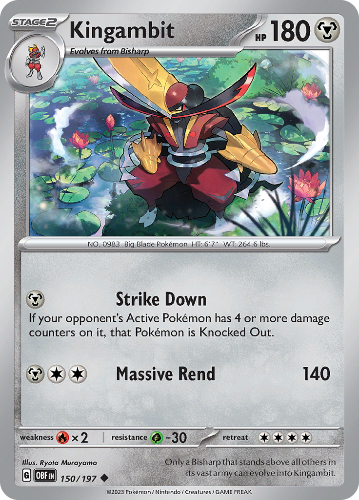 Kingambit (150/197) [Scarlet & Violet: Obsidian Flames] | Mega City Incorporated