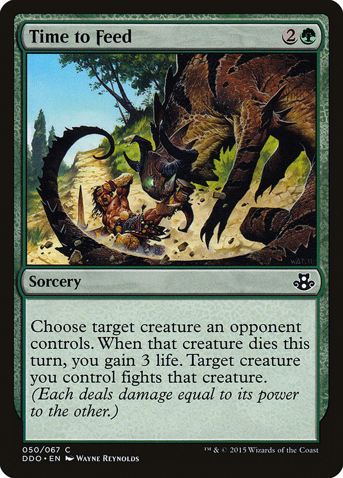 Time to Feed [Duel Decks: Elspeth vs. Kiora] | Mega City Incorporated