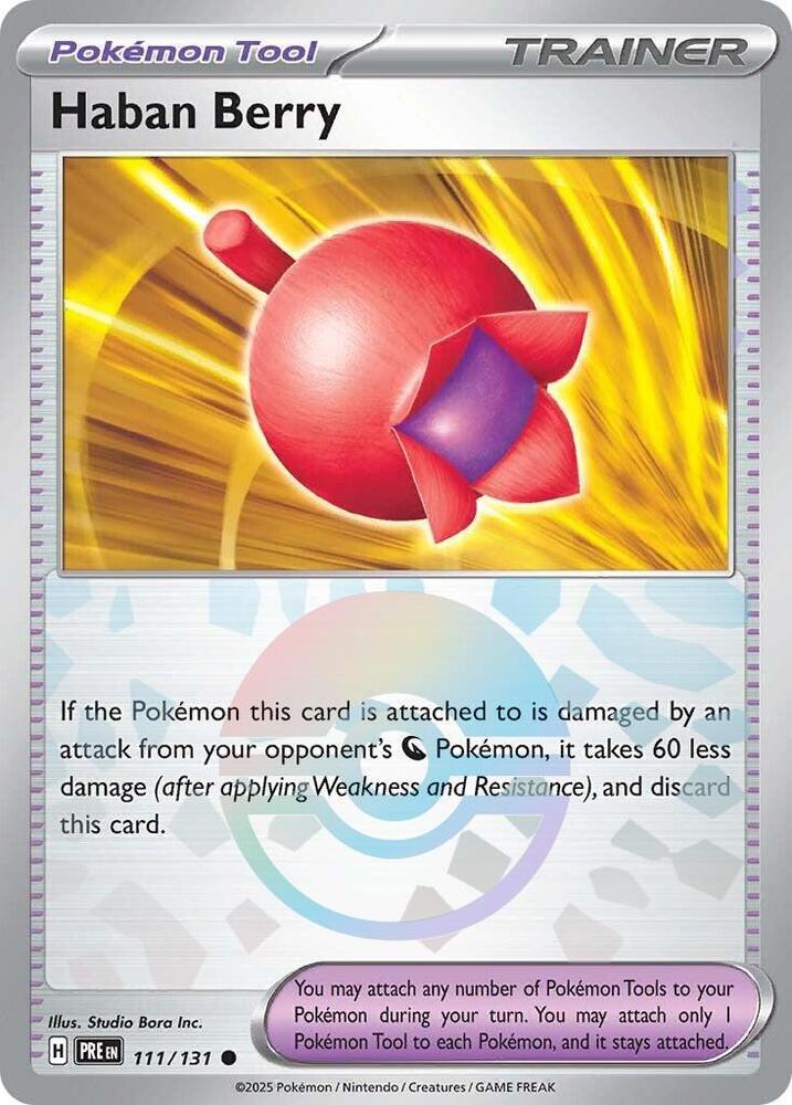 Haban Berry (111/131) (Poke Ball Pattern) [Scarlet & Violet: Prismatic Evolutions] | Mega City Incorporated