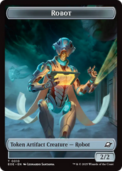 Robot // Emblem - Tezzeret, Cruel Captain Double-Sided Token [Edge of Eternities Tokens] | Mega City Incorporated