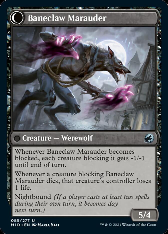 Baneblade Scoundrel // Baneclaw Marauder [Innistrad: Midnight Hunt] | Mega City Incorporated