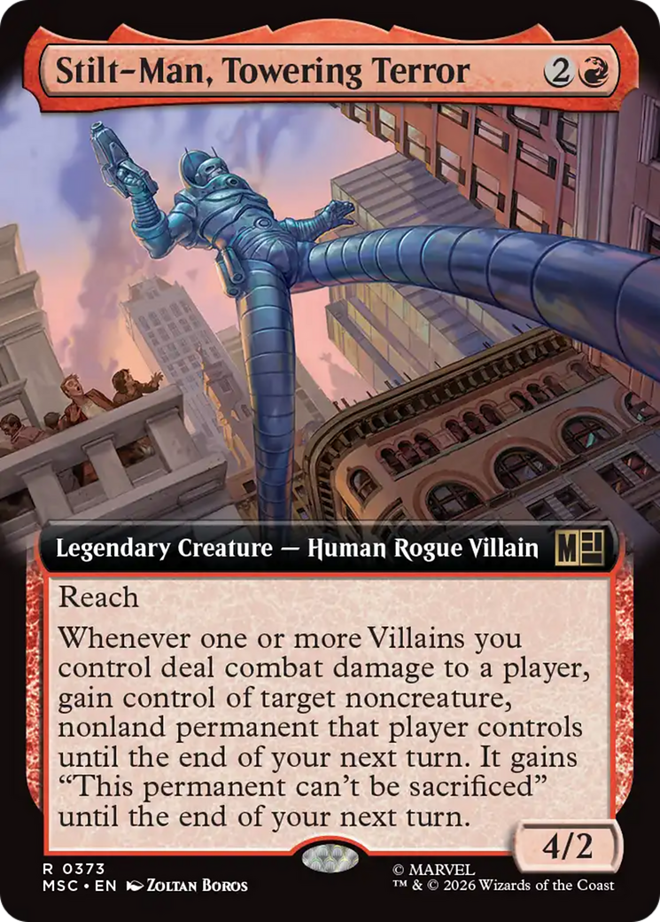 Stilt-Man, Towering Terror (Extended Art) [Marvel Super Heroes Commander] | Mega City Incorporated