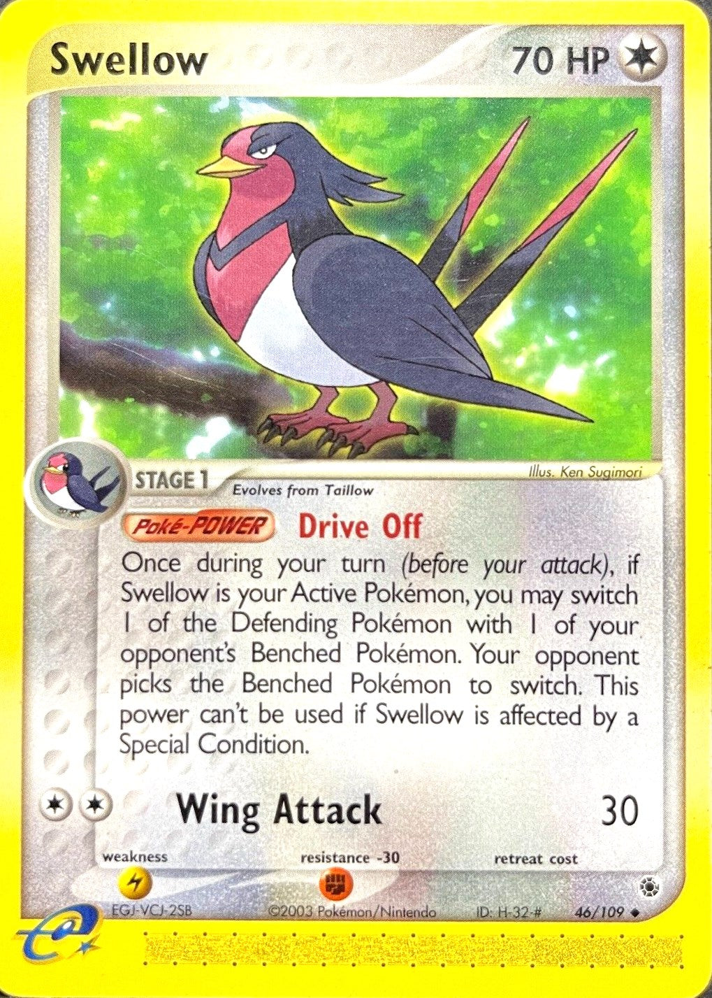 Swellow (46/109) [EX: Ruby & Sapphire] | Mega City Incorporated