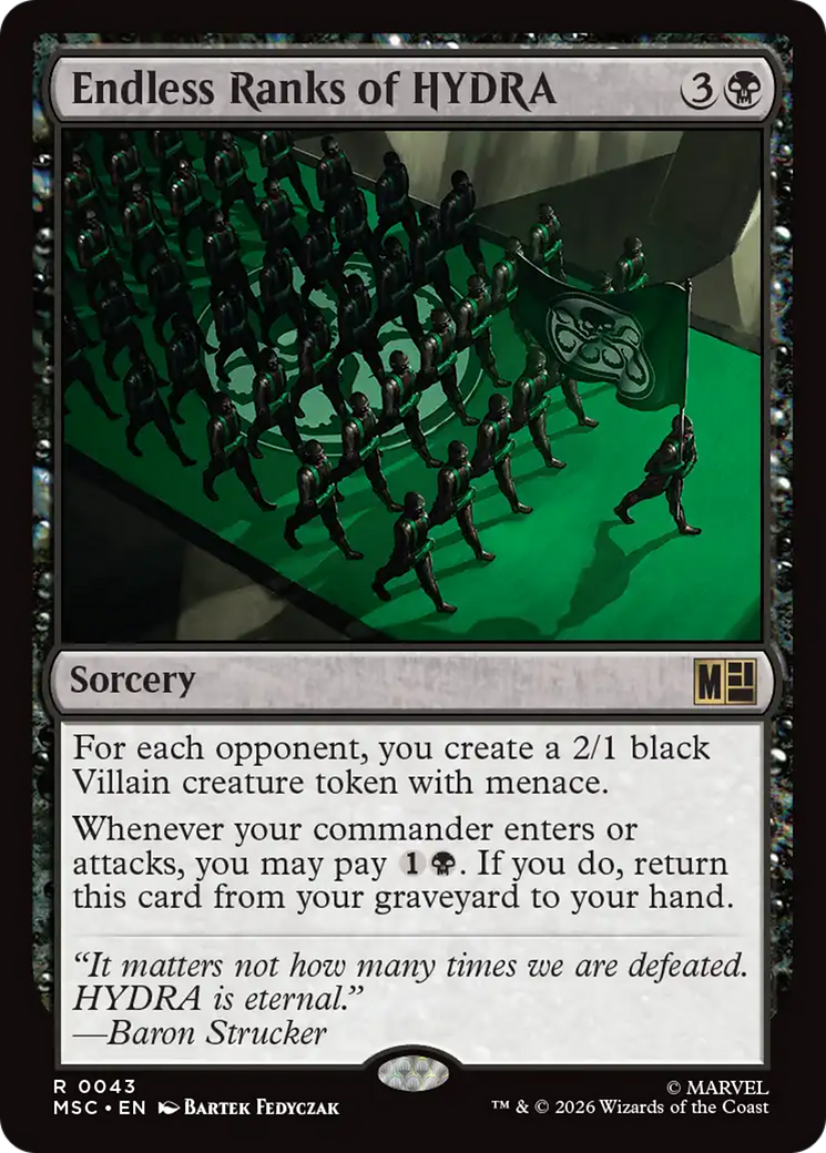 Endless Ranks of HYDRA (Surge Foil) [Marvel Super Heroes Commander] | Mega City Incorporated