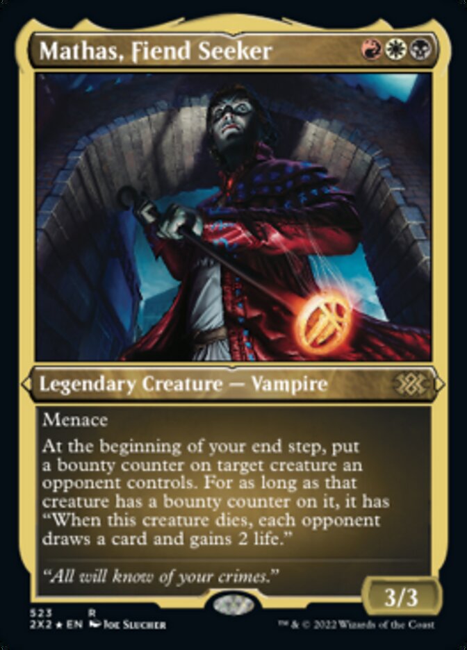 Mathas, Fiend Seeker (Foil Etched) [Double Masters 2022] | Mega City Incorporated