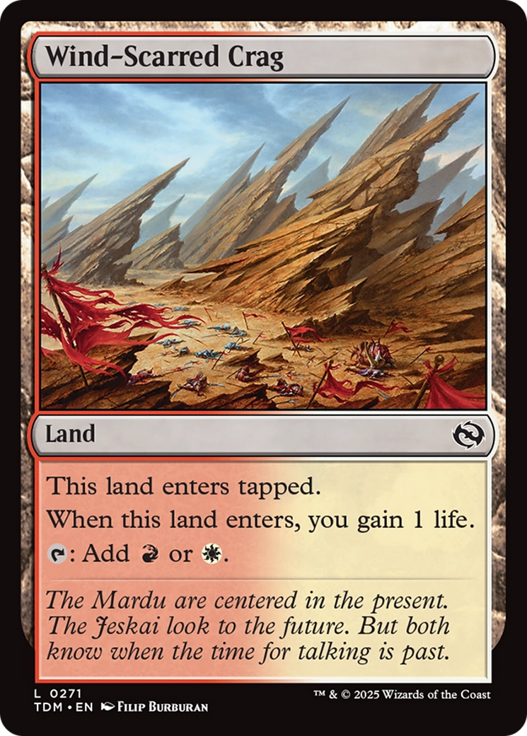 Wind-Scarred Crag [Tarkir: Dragonstorm] | Mega City Incorporated