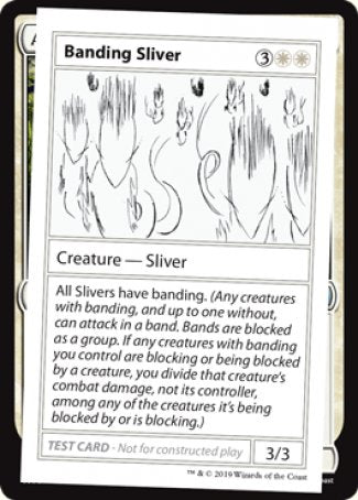 Banding Sliver (2021 Edition) [Mystery Booster Playtest Cards] | Mega City Incorporated