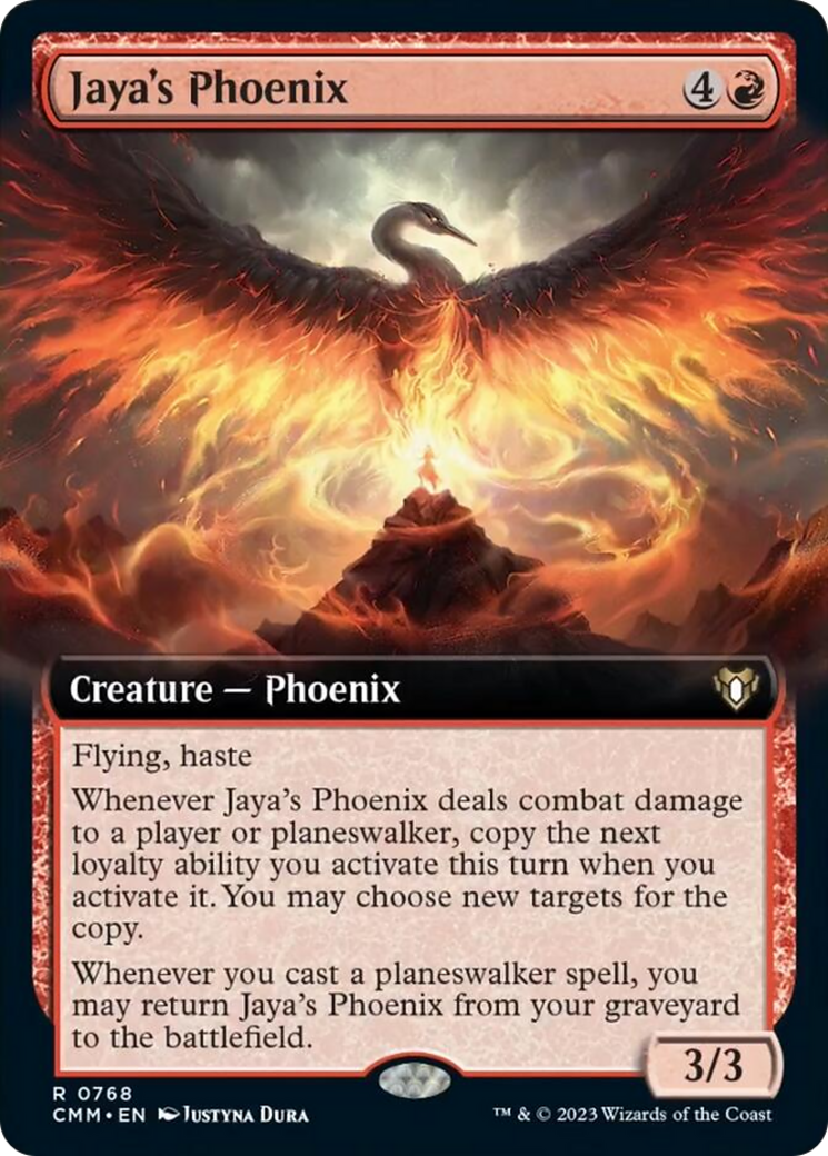 Jaya's Phoenix (Extended Art) [Commander Masters] | Mega City Incorporated