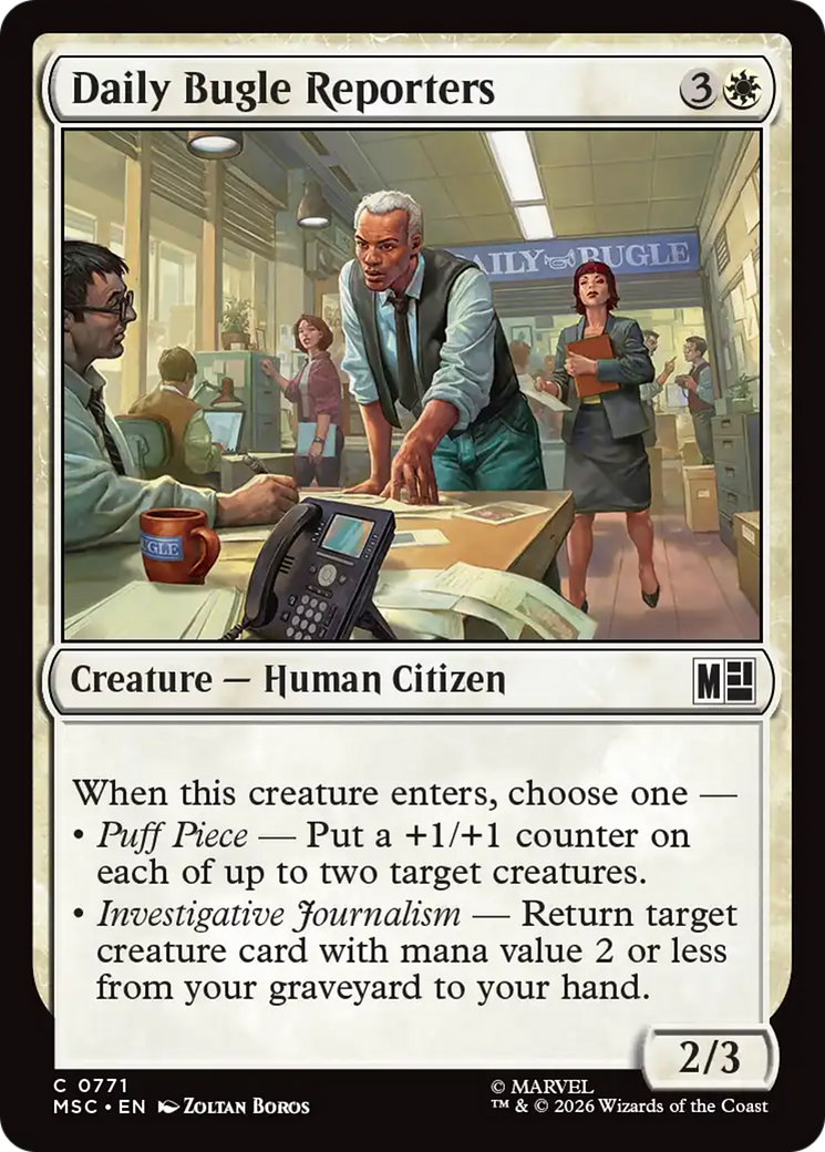 Daily Bugle Reporters [Marvel Super Heroes Commander] | Mega City Incorporated