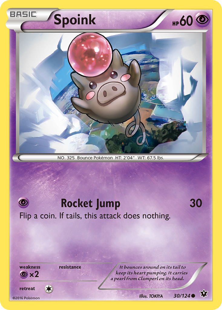 Spoink (30/124) [XY: Fates Collide] | Mega City Incorporated