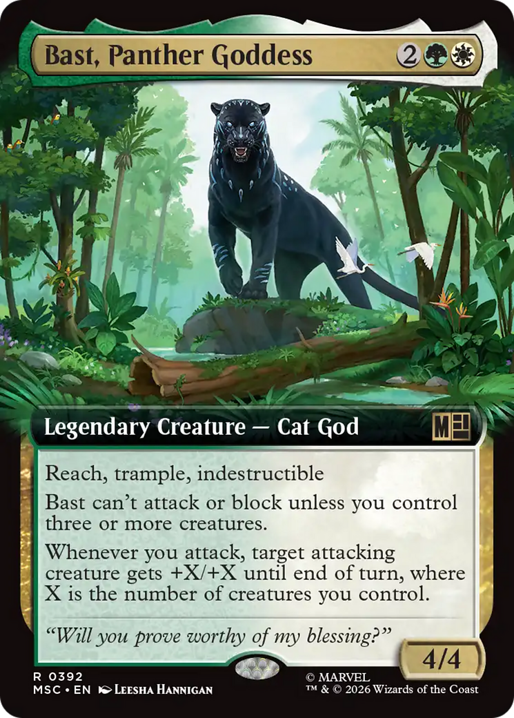 Bast, Panther Goddess (Extended Art) [Marvel Super Heroes Commander] | Mega City Incorporated