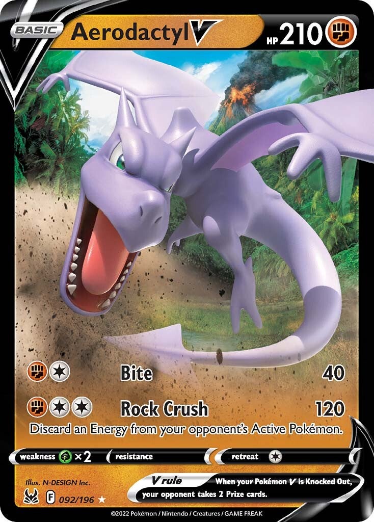 Aerodactyl V (092/196) [Sword & Shield: Lost Origin] | Mega City Incorporated