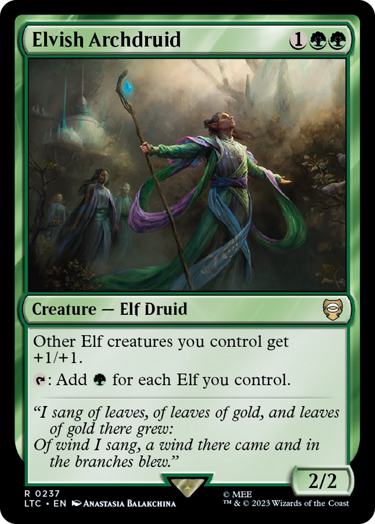 Elvish Archdruid [The Lord of the Rings: Tales of Middle-Earth Commander] | Mega City Incorporated