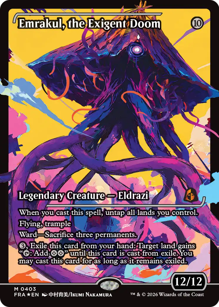 Emrakul, the Exigent Doom (Showcase) [Reality Fracture] | Mega City Incorporated