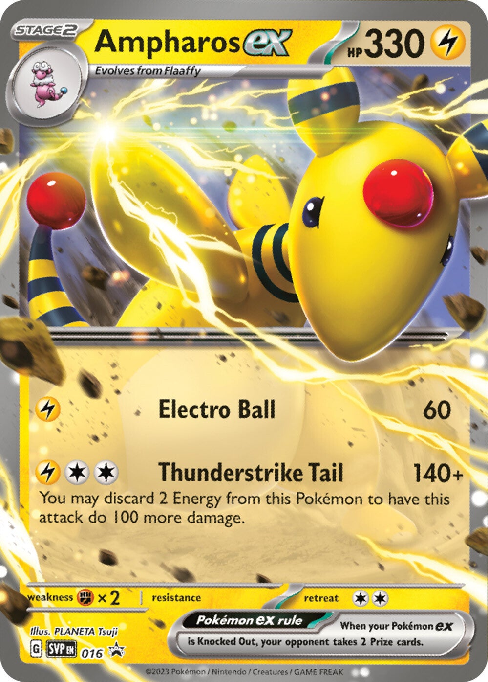 Ampharos ex (016) [Scarlet & Violet: Black Star Promos] | Mega City Incorporated