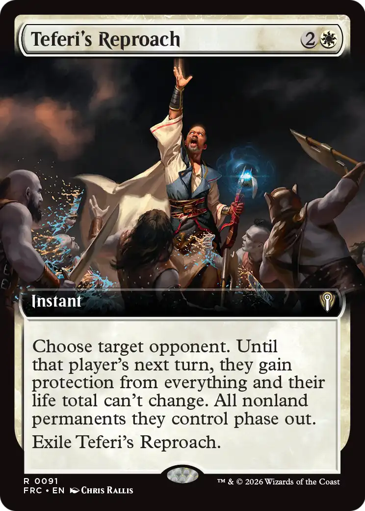 Teferi's Reproach (Extended Art) [Reality Fracture Commander] | Mega City Incorporated