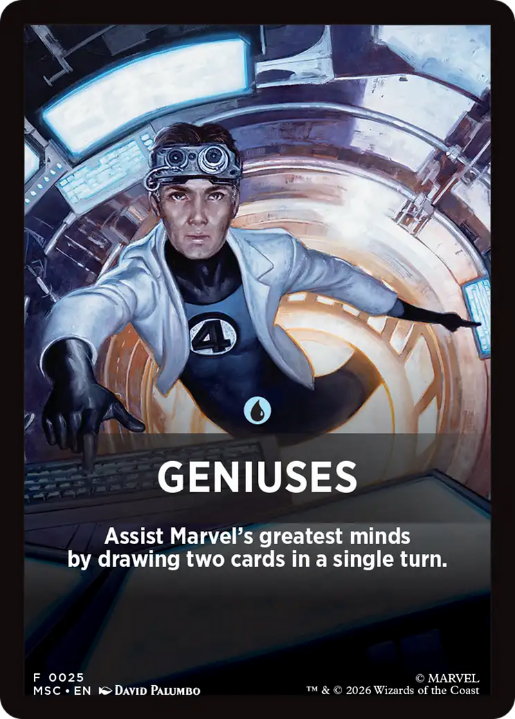 Geniuses Theme Card [Marvel Super Heroes Commander] | Mega City Incorporated