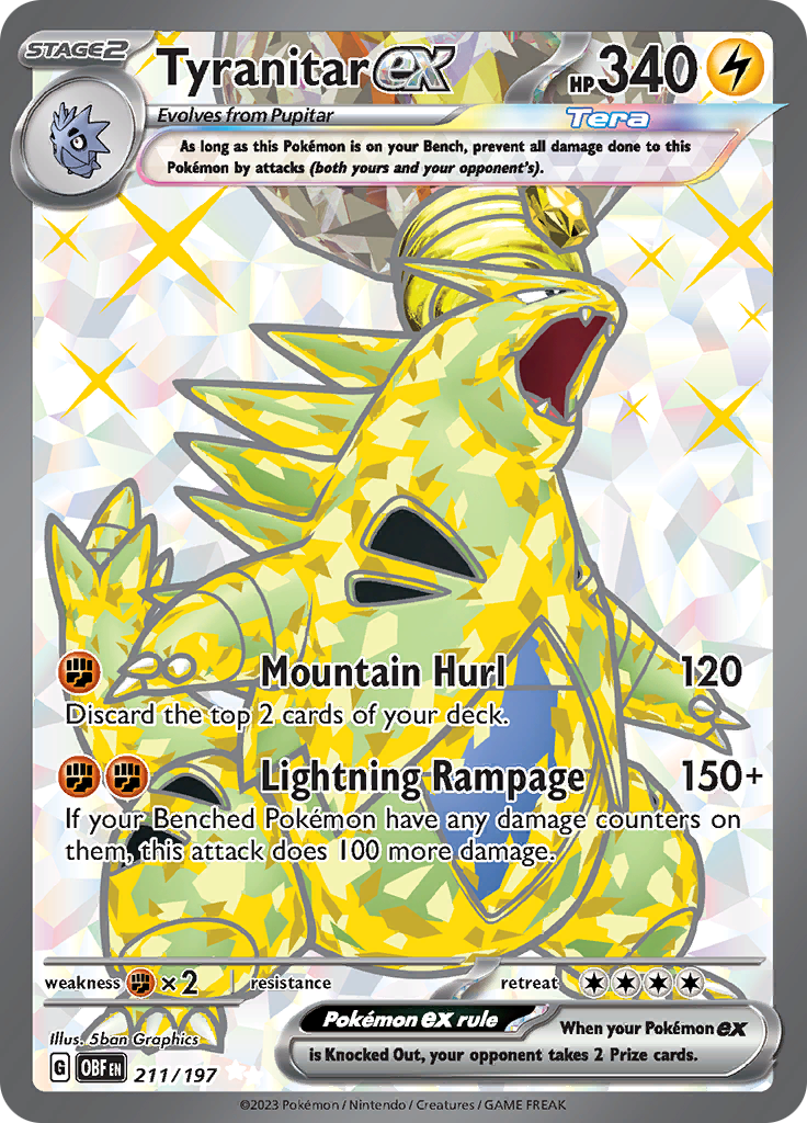 Tyranitar ex (211/197) [Scarlet & Violet: Obsidian Flames] | Mega City Incorporated