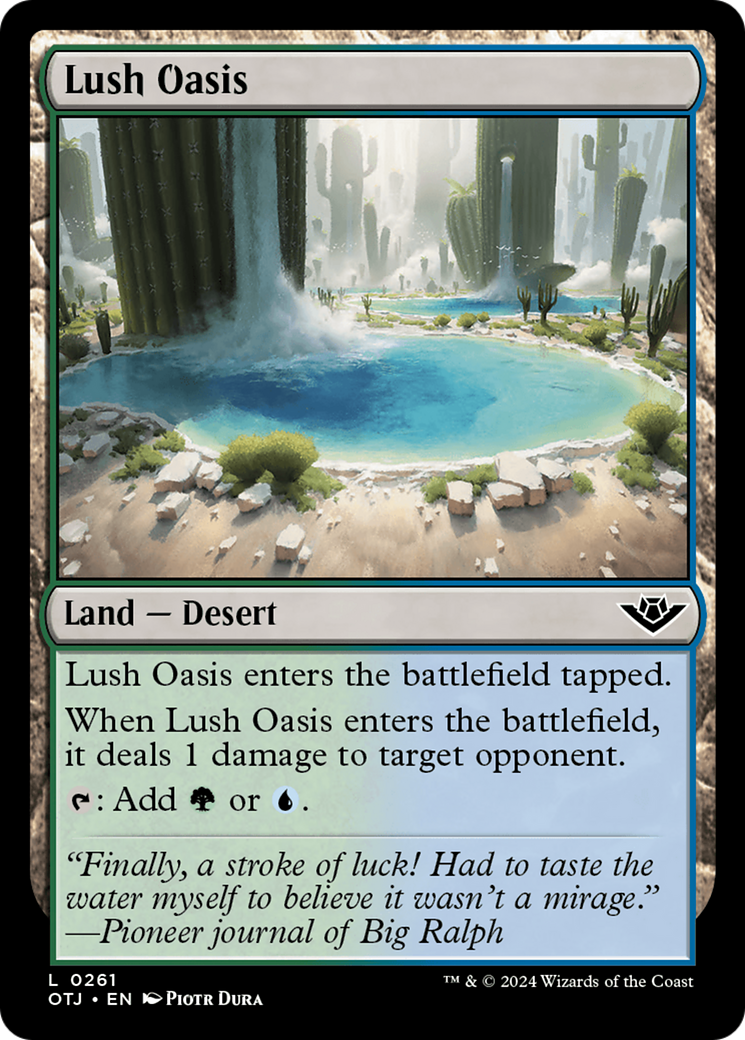 Lush Oasis [Outlaws of Thunder Junction] | Mega City Incorporated