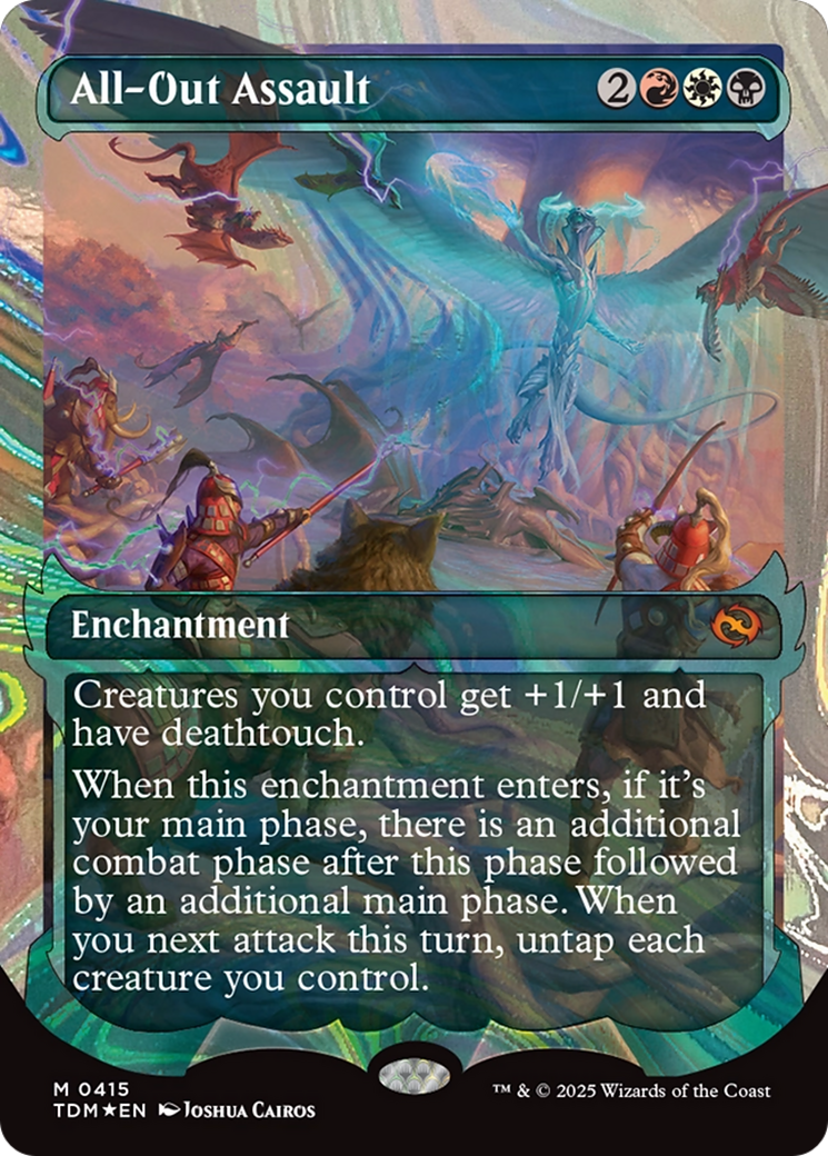 All-Out Assault (Showcase) (Halo Foil) [Tarkir: Dragonstorm] | Mega City Incorporated