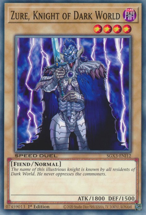 Zure, Knight of Dark World [SGX3-ENI12] Common | Mega City Incorporated