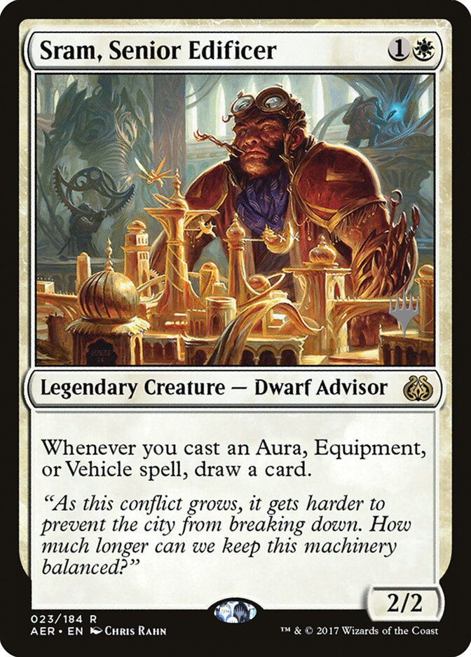 Sram, Senior Edificer [Aether Revolt Promos] | Mega City Incorporated