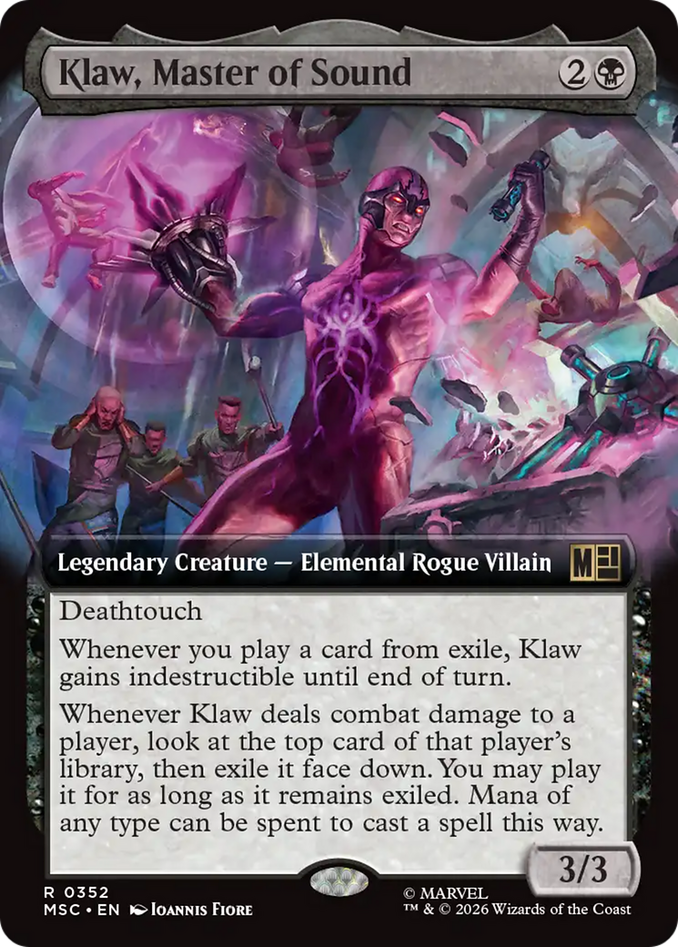 Klaw, Master of Sound (Extended Art) [Marvel Super Heroes Commander] | Mega City Incorporated