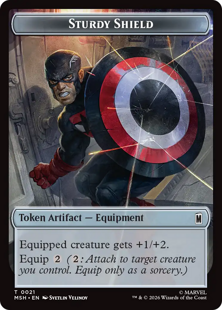 The Tiger God // Sturdy Shield Double-Sided Token [Marvel Super Heroes Tokens] | Mega City Incorporated