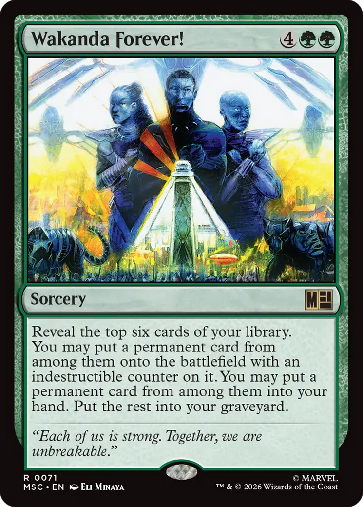 Wakanda Forever! (Surge Foil) [Marvel Super Heroes Commander] | Mega City Incorporated