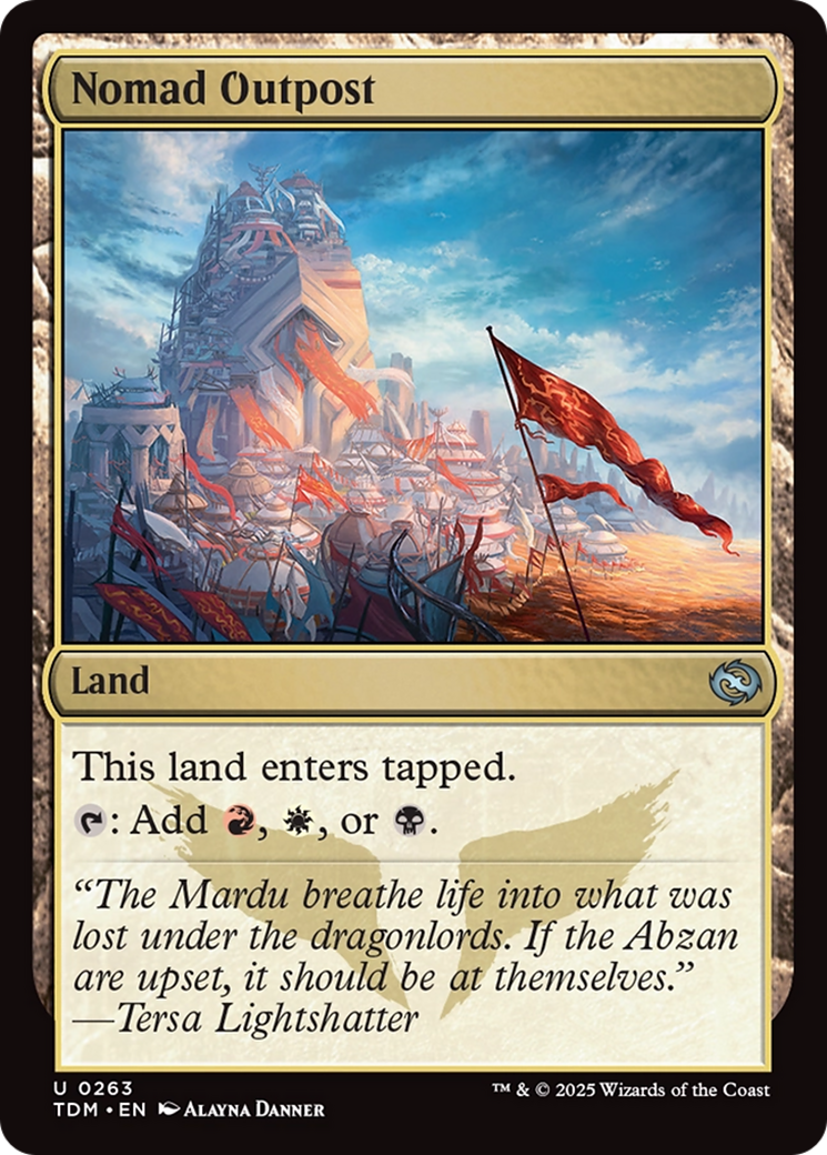 Nomad Outpost [Tarkir: Dragonstorm] | Mega City Incorporated