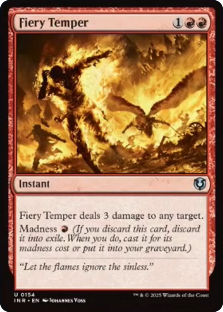 Fiery Temper [Innistrad Remastered] | Mega City Incorporated