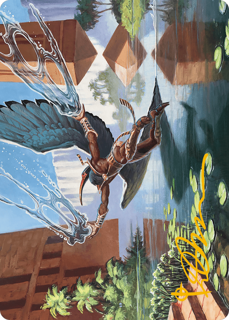 Nadu, Winged Wisdom Art Card (Gold-Stamped Signature) [Modern Horizons 3 Art Series] | Mega City Incorporated