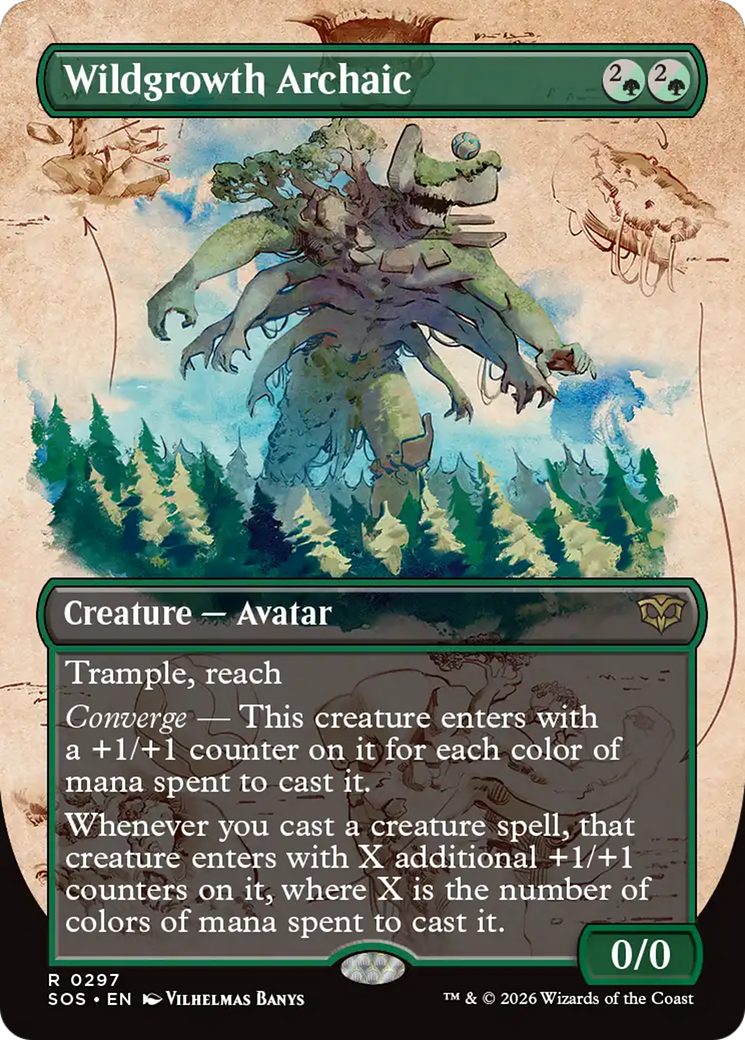 Wildgrowth Archaic (Borderless) [Secrets of Strixhaven] | Mega City Incorporated