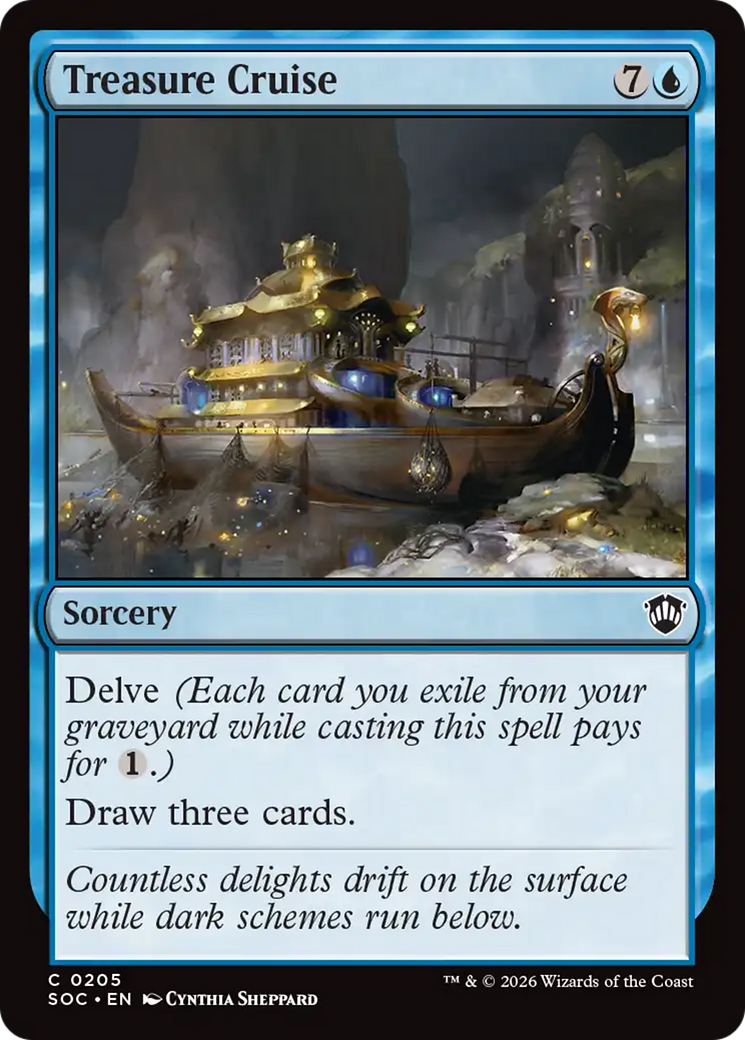 Treasure Cruise [Secrets of Strixhaven Commander] | Mega City Incorporated