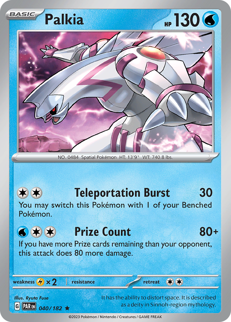 Palkia (040/182) [Scarlet & Violet: Paradox Rift] | Mega City Incorporated